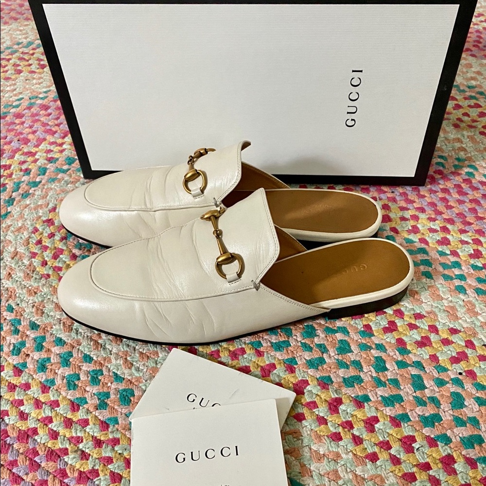 Gucci Mule mystic white
